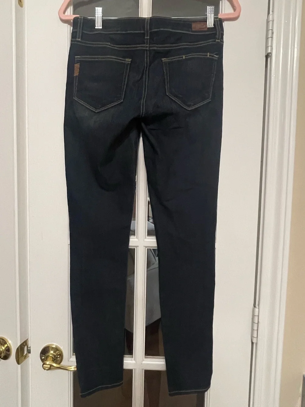 PAIGE Verdugo Ultra Skinny Jeans Women’s 28 Dark Wash Mid Rise Stretch Designer - Picture 5 of 8